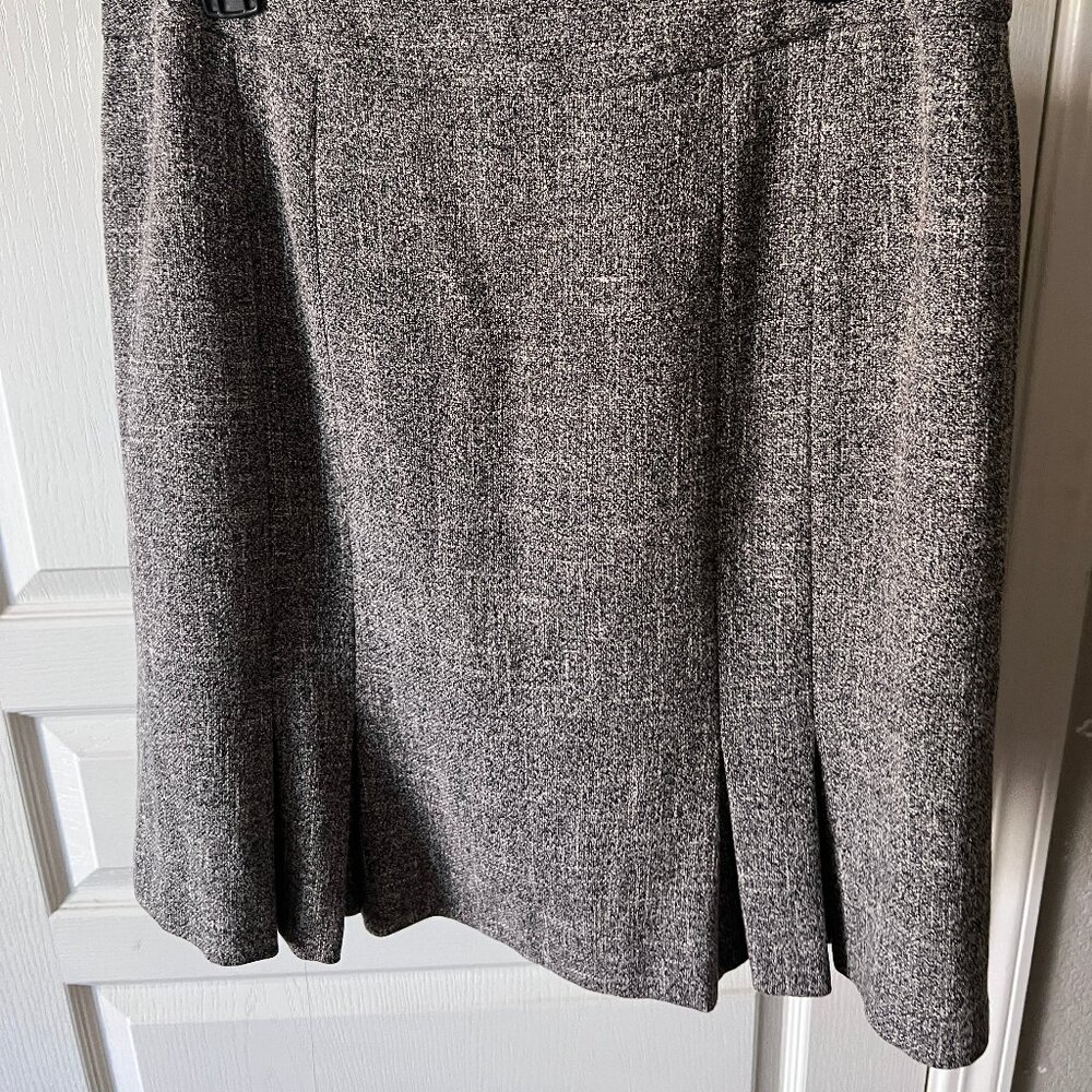 Apt.9 Tweed Business Casual Skirt with Ruffled Hem